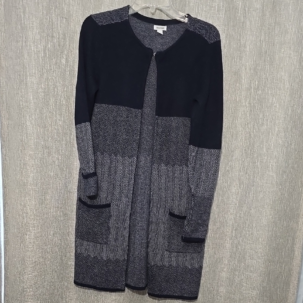 Women's Blue and Gray Sweater
